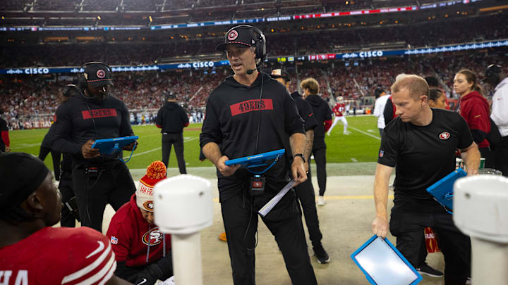 San Francisco 49ers defensive coordinator Nick Sorensen
