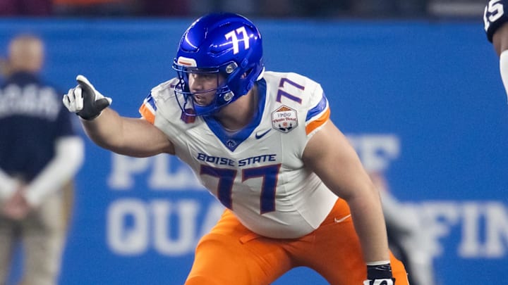 Boise State Broncos offensive tackle Kage Casey.