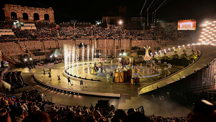 Prior to the closing ceremony, the Arena di Verona once hosted gladiator duels.