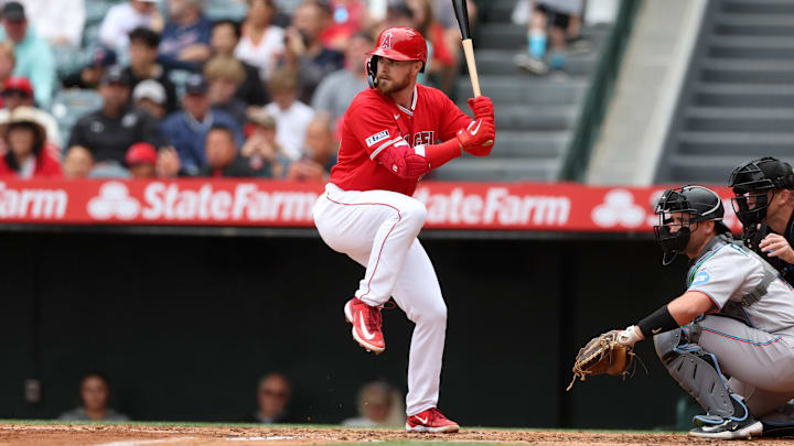 Miami Marlins v Los Angeles Angels
