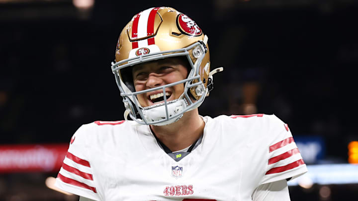 San Francisco 49ers quarterback Mac Jones (10)