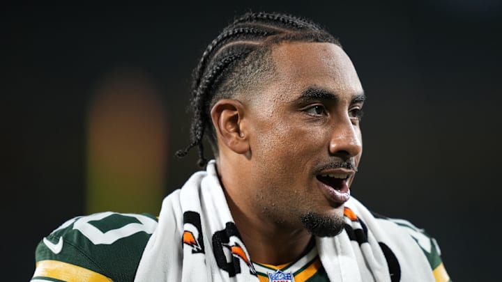 Aug 9, 2025: Green Bay Packers quarterback Jordan Love at Lambeau Field. Aug 9, 2025: Green Bay Packers quarterback Jordan Love at Lambeau Field.