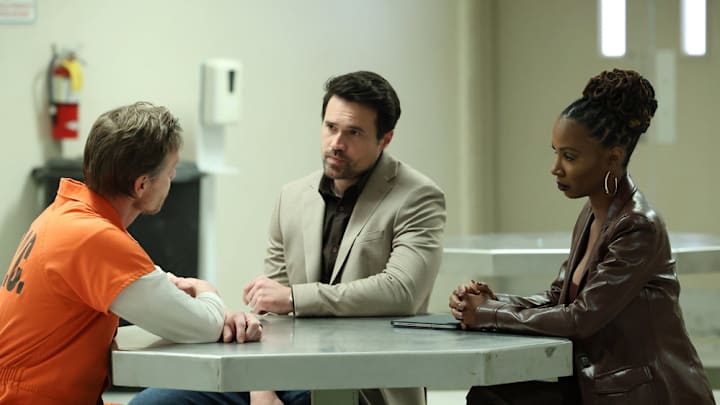 FOUND -- "Missing While Lonely" Episode 203 -- Pictured: (l-r) Brett Dalton as Detective Mark Trent, Shanola Hampton as Gabi