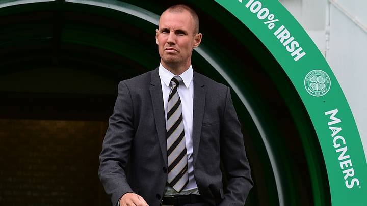04/08/18 LADBROKES PREMIERSHIP.CELTIC v LIVINGSTON.CELTIC PARK - GLASGOW .Livingston player-manager
