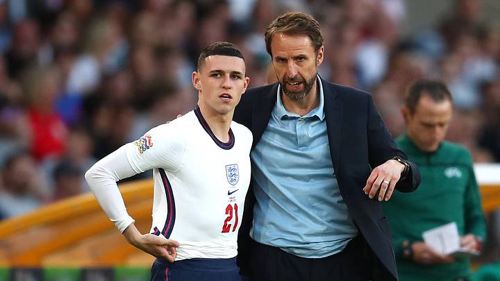 Gareth Southgate, Phil Foden Gareth Southgate, Phil Foden