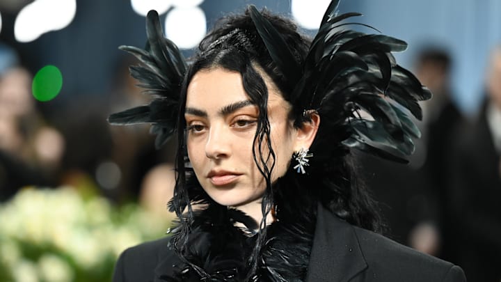 Charli XCX at The 2025 Met Gala Celebrating "Superfine: Tailoring Black Style" in May 2025 in New York, New York.