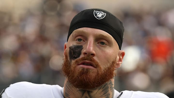 Las Vegas Raiders defensive end Maxx Crosby on the sidelines