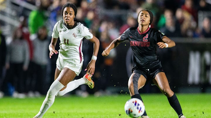 The Florida State Seminoles defeated the Stanford Cardinal 5-1 to claim the Women   s College Cup Championship title in Cary, North Carolina on Monday, Dec. 4, 2023.