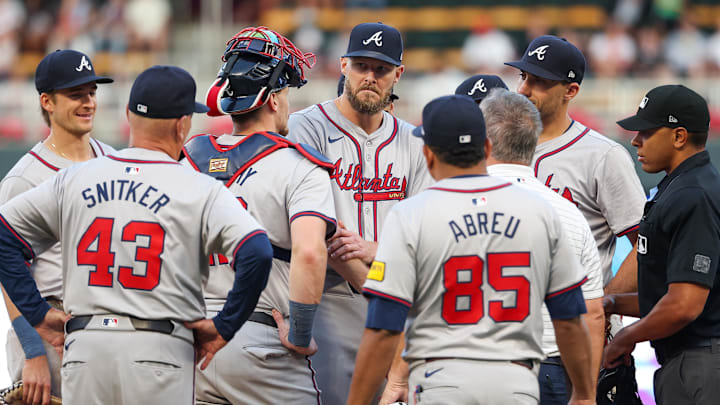 Atlanta Braves starting pitcher Chris Sale