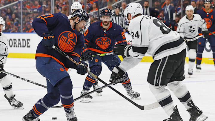 Edmonton Oilers forward Warren Foegele (37)