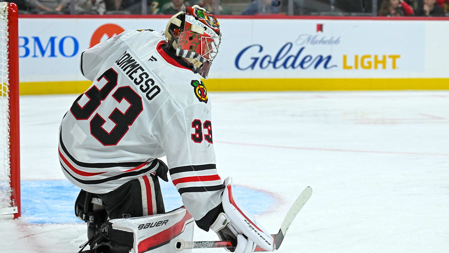 Commesso passes Blackhawks legend, Kane still out for Red Wings, Commesso passes Blackhawks legend, Kane still out for Red Wings,