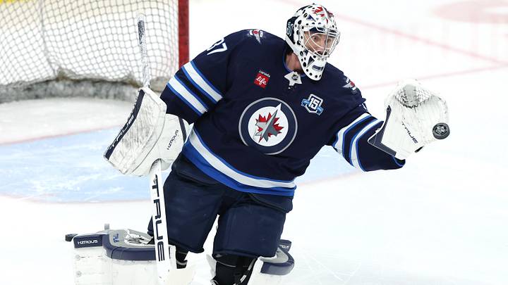 Winnipeg Jets goaltender Connor Hellebuyck