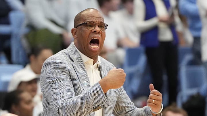 UNC basketball head coach Hubert Davis