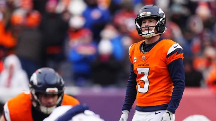Denver Broncos kicker Wil Lutz missed two field goal attempts in the 10–7 loss in the AFC championship