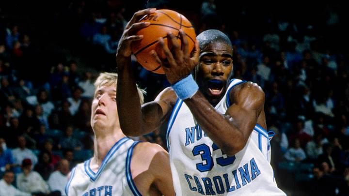 1995; Chapel Hill, NC, USA; FILE PHOTO; North Carolina Tar Heels forward Antawn Jamison (33) in action at the Dean Smith Center during the 1995 season.. Mandatory Credit: RVR Photos-USA TODAY Sports