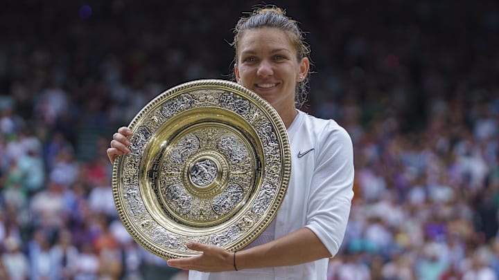 Halep defeated Serena Williams to capture the 2019 Wimbledon title. 