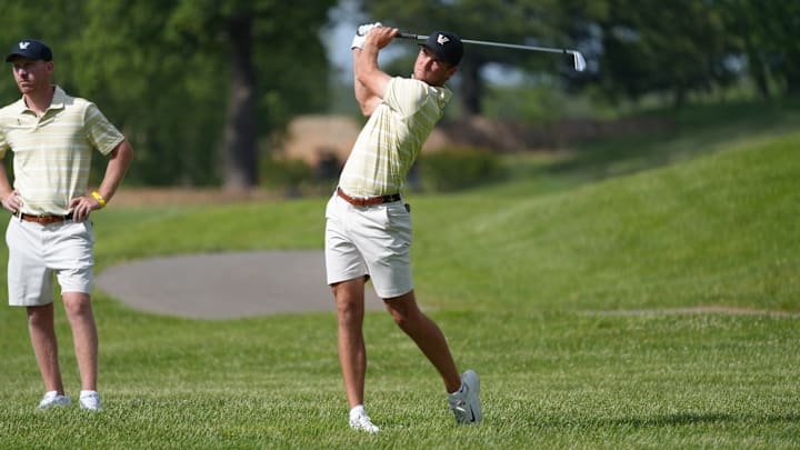 Vanderbilt men's golf team ended the first round of 2025 NCAA Amherst Regional as one of four teams under par.