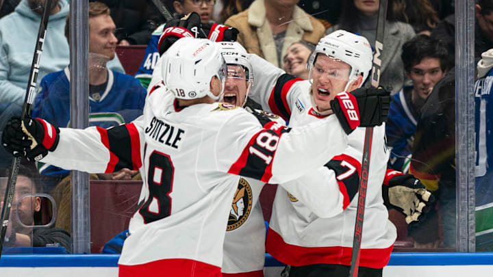 Jake Sanderson, Brady Tkachuk, Tim Stützle