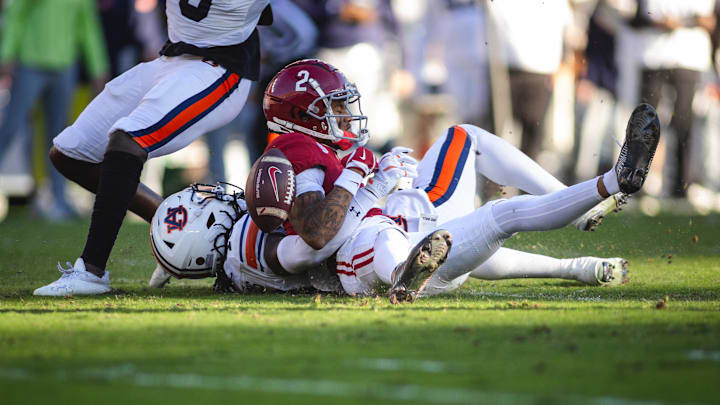 The 2025 Iron Bowl against the Auburn Tigers was Alabama Crimson Tide receiver Ryan Williams' "lowest point," says ESPN