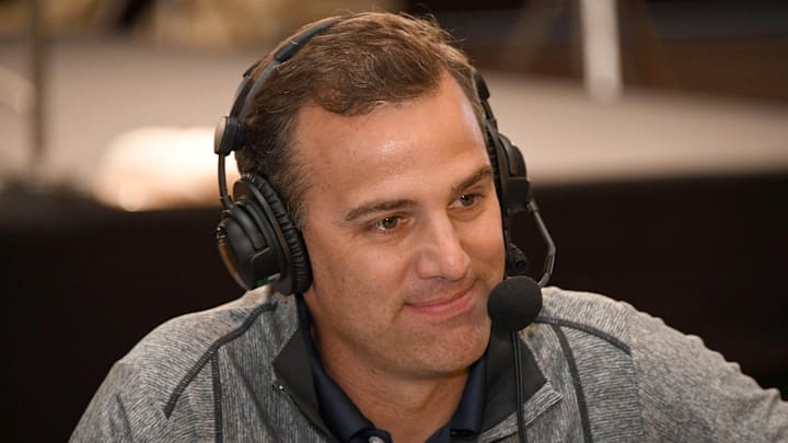 Jul 24, 2019; Los Angeles, CA, USA; NFL Network analyst Daniel Jeremiah during Pac-12 football media day at Hollywood & Highland. Mandatory Credit: Kirby Lee-Imagn Images