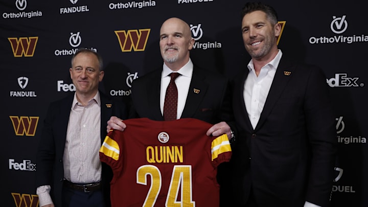 Josh Harris, Dan Quinn, and Adam Peters