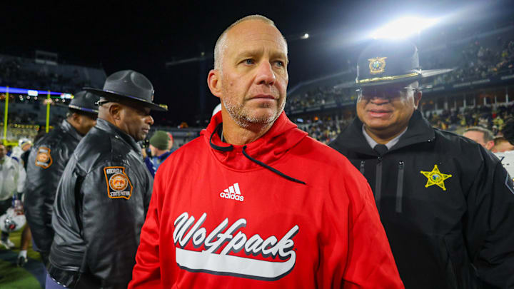 NC State football head coach Dave Doeren