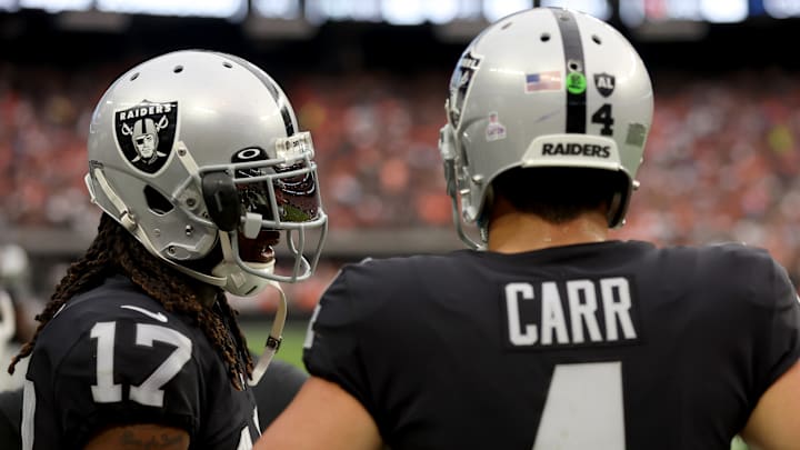 Davante Adams, Derek Carr, Las Vegas Raiders
