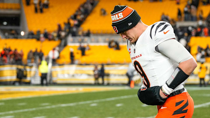 Cincinnati Bengals quarterback Joe Burrow on Saturday, Jan. 4, 2025.