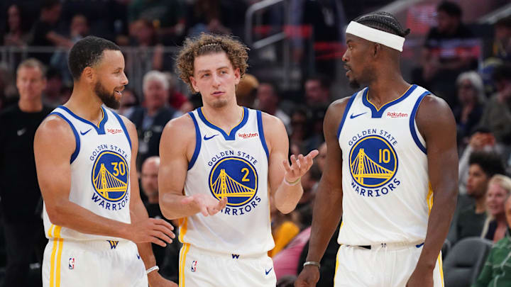 Stephen Curry, Brandin Podziemski and Jimmy Butler Stephen Curry, Brandin Podziemski and Jimmy Butler