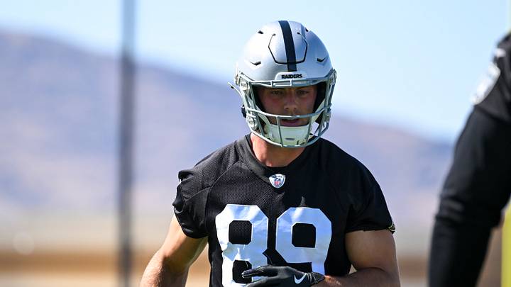 Las Vegas Raiders tight end Brock Bowers. Las Vegas Raiders tight end Brock Bowers.