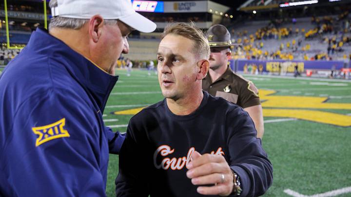Oklahoma State Cowboys head coach Eric Morris. Oklahoma State Cowboys head coach Eric Morris.