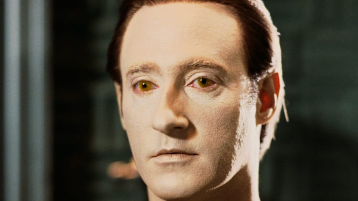 Actor Brent Spiner as Star Trek's Commander Data