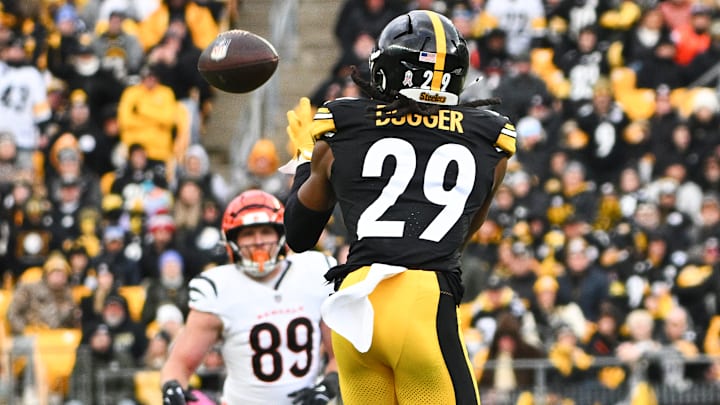 Pittsburgh Steelers safety Kyle Dugger Pittsburgh Steelers safety Kyle Dugger