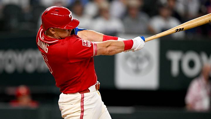 Texas Rangers third baseman Josh Jung. Texas Rangers third baseman Josh Jung.