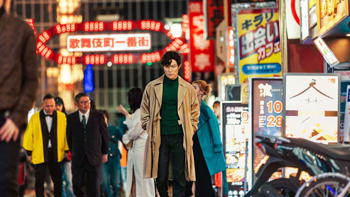 City Hunter. Ryohei Suzuki as Ryo Saeba in City Hunter. Cr. Courtesy of Netflix © 2024