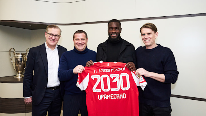 Dayot Upamecano signs new contract at Bayern Munich. Dayot Upamecano signs new contract at Bayern Munich.
