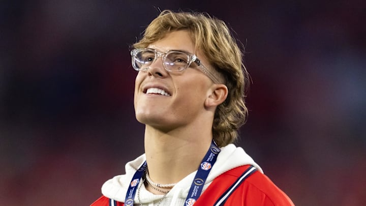NY Giants quarterback Jaxson Dart was undoubtedly the team's biggest winner following its  unveiling of its  2026 draft class.