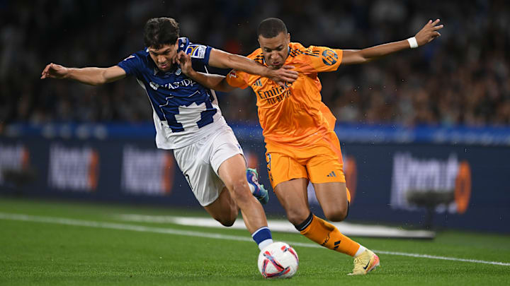 O Real Madrid ganhou da Real Sociedad por 1 a 0 na partida de ida