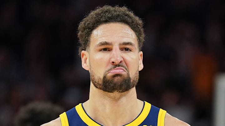 Golden State Warriors, Moses Moody, Stephen Curry, Klay Thompson Golden State Warriors, Moses Moody, Stephen Curry, Klay Thompson