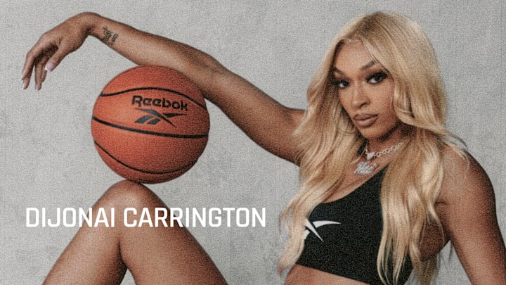 DiJonai Carrington has signed a sneaker deal with Reebok. DiJonai Carrington has signed a sneaker deal with Reebok.