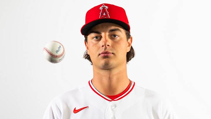 Feb 18, 2026; Tempe, AZ, USA; Los Angeles Angels pitcher Tyler Bremner poses for a portrait during photo day at Tempe Diablo Stadium. Mandatory Credit: Mark J. Rebilas-Imagn Images Feb 18, 2026; Tempe, AZ, USA; Los Angeles Angels pitcher Tyler Bremner poses for a portrait during photo day at Tempe Diablo Stadium. Mandatory Credit: Mark J. Rebilas-Imagn Images