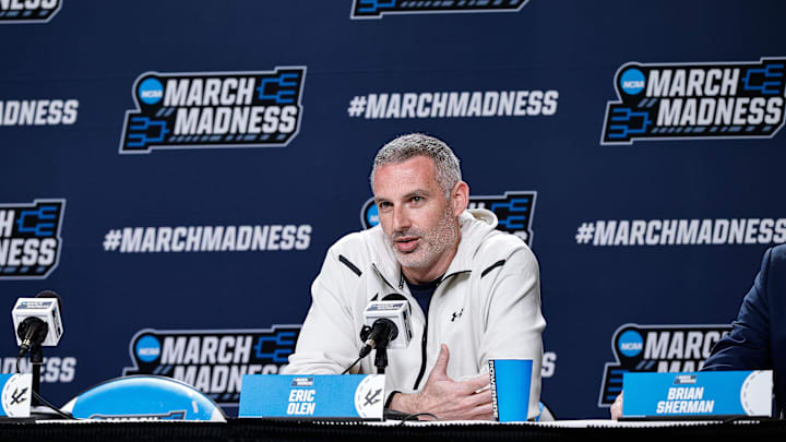 New Mexico head coach Eric Olen. 