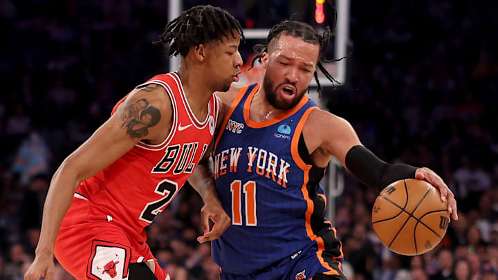 Chicago Bulls v New York Knicks, Dalen Terry and Jalen Brunson