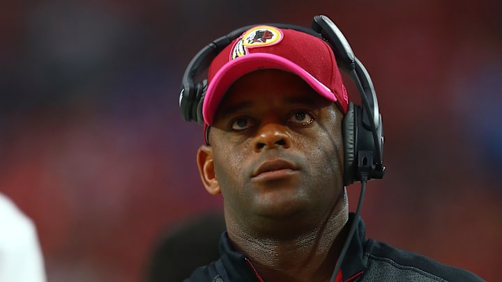 Ike Hilliard when he was an assistant coach for Washington of the NFL