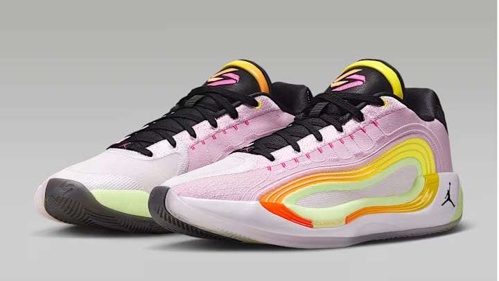 The Jordan Luka 4 "Gone Fishing" drops in adult and kid sizes on May 29, 2025.