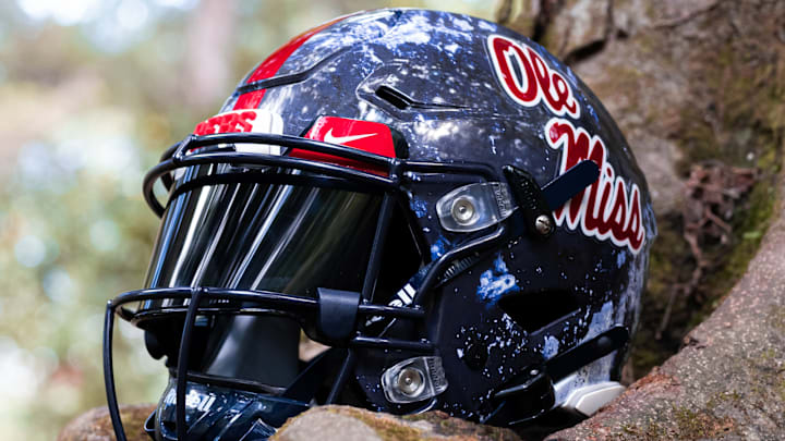 Ole Miss will be wearing new helmets against Oklahoma on Saturday.