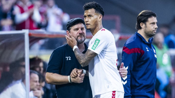 Wiedersehen: Steffen Baumgart und Davie Selke kennen sich noch aus gemeinsamen Zeiten beim 1. FC Köln.