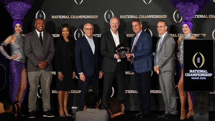 College Football Playoff National Championship: Host Committee Handoff News Conference - Miami