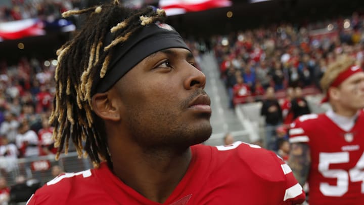 San Francisco 49ers defensive end Pita Taumoepenu