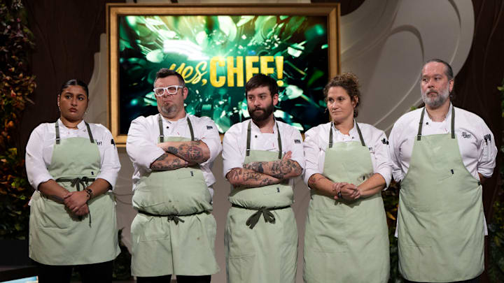 Chefs participating in NBC's Yes, Chef food television competition